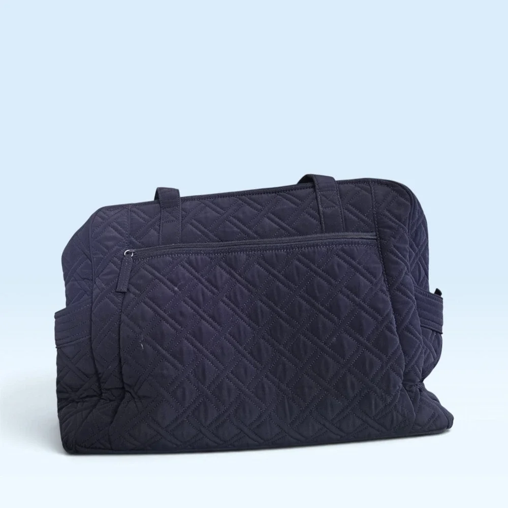 Vera Bradley Diaper Bag Navy Blue Quilted With Changing Pad